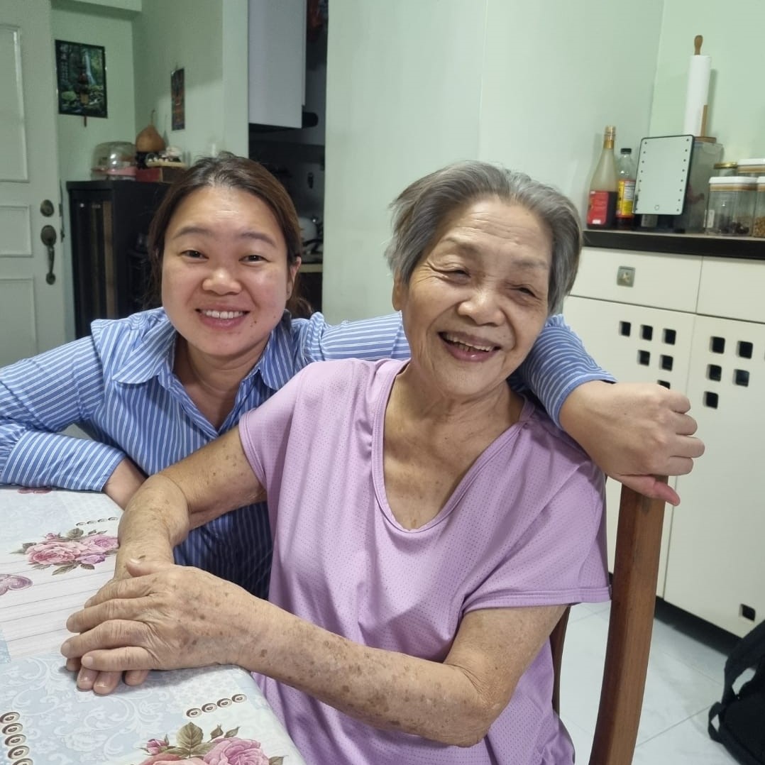 Carmen Wong and her grandma